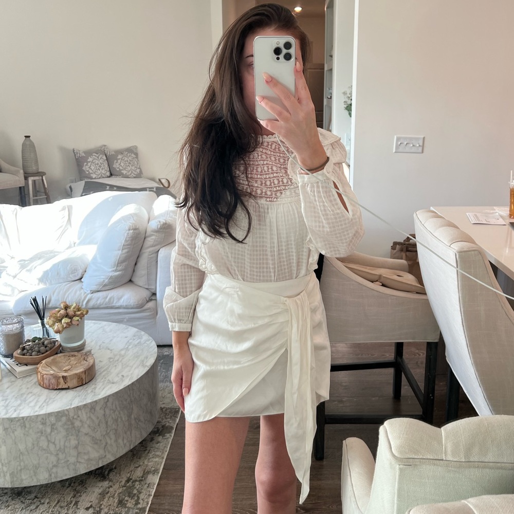 Zara ruffle top